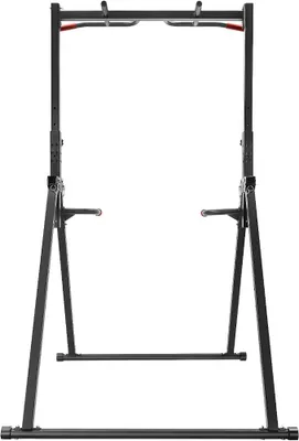 Imagen del producto de Estación de dominadas, altura ajustable, torre de entrenamiento multifuncional, barra de dominadas, capacidad de 200 kg