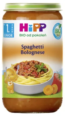 Produktbild von HiPP, Spaghetti Bolognese (Bio-Qualität), 250 g