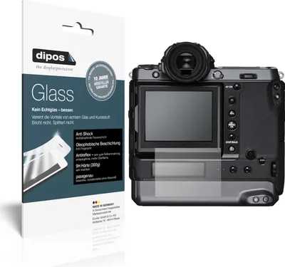 Produktbild von 1x Schutzfolie für Fujifilm GFX100 matt - Anti-Shock 9H Folie dipos Glass Kunststoffglas