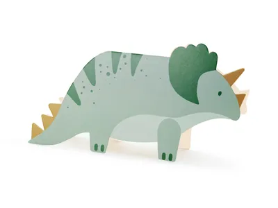 Produktbild von Triceratops-Einladungen, Mix (1 Packung / 6 Stück)