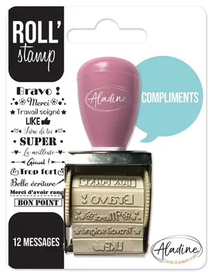Obrázek produktu pro Aladine Roll' Stamp Komplimente 12 zpráv černá