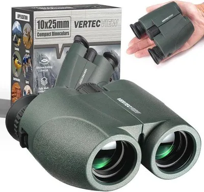 Produktbild von Kompakte 10x25 Ferngläser, wasserdicht, HD-Optik, für Vögel beobachten, Konzerte, Sport