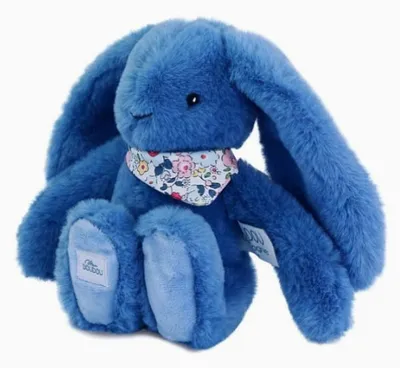 Immagine prodotto di Doudou et Compagnie Coniglio Fleurette - Blu 25cm
