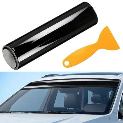 Productafbeelding van Zelfklevende zonbeschermingsfolie voor auto's, 140 x 20 cm, UV-bescherming voor de voorruit
