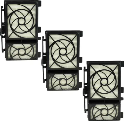 Produktbild von vhbw 3 Staubsaugerfilter kompatibel mit Kärcher VC 6200, VC 6300, VC 6100 Staubsauger - HEPA-Filter Schwarz Weiß