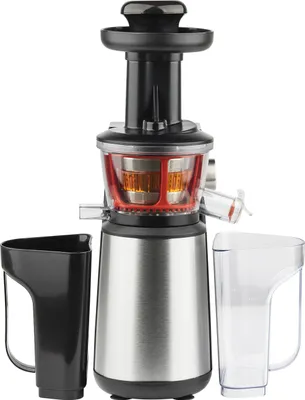 Zdjęcie produktu dla H.Koenig GSX12, Sokowirówka wolnoobrotowa, Czarny, Stal nierdzewna, Stal nierdzewna, 60 RPM, 1 l, Plastik, Stal nierdzewna