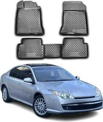 Image de OMAC Tapis de sol pour Renault Laguna 2007-2015 sur mesure en caoutchouc Noir