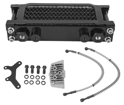 Imagen del producto de Kit de refrigeración para aceite de motor: compatible con Monkey 125, motocross de 50cc a 150cc. Mejora la refrigeración, ofrece un rendimiento fiable y es fácil de instalar.