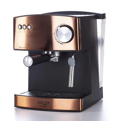 Zdjęcie produktu dla Adler AD 4404r, Ekspres do espresso, 1,6 l, 850 W, Czarny, Czerwony, Srebrny