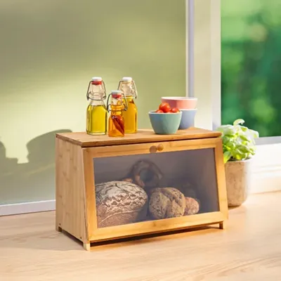 Produktbild von Brotkasten XXL aus Bambus & Holz