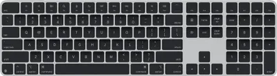 Obrázek produktu pro Apple Magic, Kabelový a bezdrátový, USB + Bluetooth, QWERTY, Černá