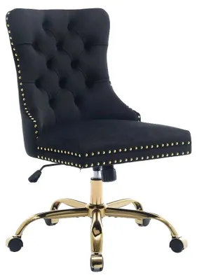 Obrázek produktu pro Kancelářská židle, ergonomický design, výškově nastavitelná, černá