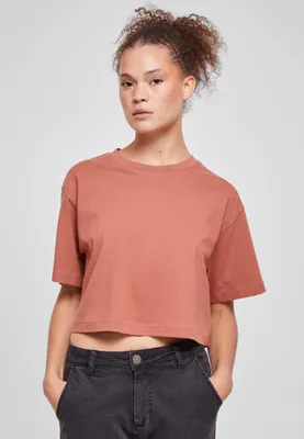 Obrázek produktu pro Dámské tričko Urban Classics Ladies Short Oversized Tee terracotta - XL