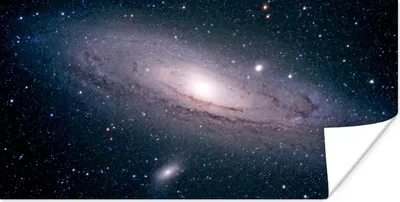Produktbild von MuchoWow® Poster Die Milchstraße am Sternenhimmel 160x80 cm - Foto Poster