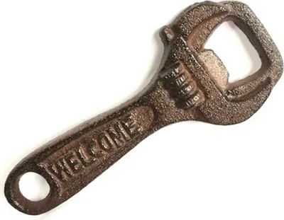 Produktbild von B&S Flaschenöffner Schraubenschlüssel Gusseisen 15 cm