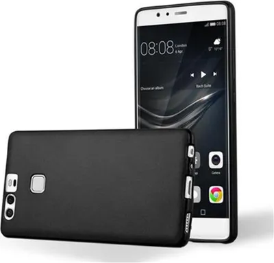 Zdjęcie produktu dla Cadorabo pokrowiec ochronny na etui Huawei P9 w kolorze czarnym etui na telefon silikonowe etui z TPU
