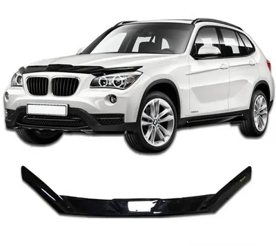 Produktbild von SCOUTT | Motorhaube Windabweiser Insekten Steinschlagschutz Für BMW X1 E84 2009-2015, Aerodynamisch, Einfache Montage, Getönt, Spezielle Halterungen Für Die Haube (Ohne Bohren)