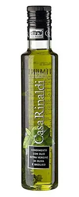 Zdjęcie produktu dla Casa Rinaldi oliwa z oliwek extra virgin z bazylią Zawartość 250ml