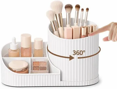 Produktbild von Make-up-Organizer, 360° drehbar - aus Kunststoff - multifunktional - ideal für Ihren Schminktisch