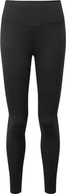 Schwarze Leggings für Damen; Modell "WOMEN"S INEO LITE PANTS REG LEG" von Montane; geeignet für Sport und Freizeit.