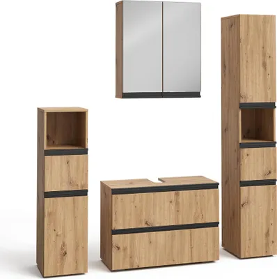 Obrázok produktu pre Súprava kúpeľňového nábytku Vicco Torren Artisan 4 časti, Model 59600