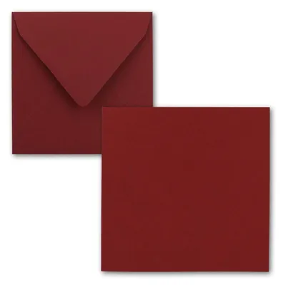 Produktbild von Quadratische Grußkarten mit Umschlägen 15x15 cm - Set von 25