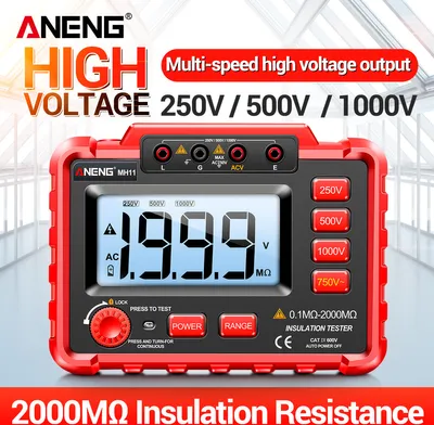 Produktbild von ANENG MH11 Megohmmeter Cyfrowy 500V Wysokonapięciowy Elektroniczny Stół Wytrząsający 1000V Elektryk Miernik Wysokiej Rezystancji Tester Rezystancji Izolacji