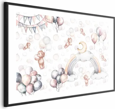 Produktbild von Posterpapier Poster - Bears in the Sky 90x60 cm Für Kinder e-C-10071-ao-a