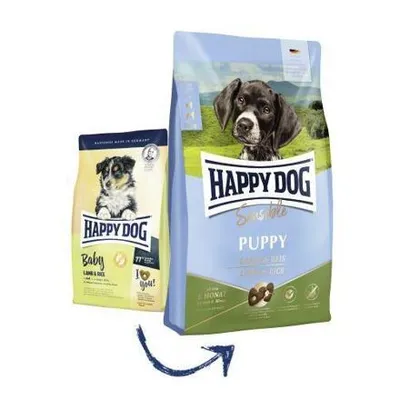 Produktbild von Happy Dog Sensible Puppy, Welpe, jede Rasse, Lamm, Reis, Mais, 10 kg