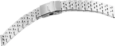 Produktbild von Gliederband Edelstahl Armband in silber poliert