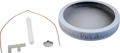Produktbild von HEYDA 204889151 Laternen-Bastel-Set Ø 13 cm weiss