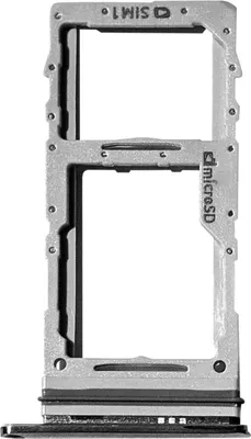 Image de Clappio, support de carte nano sim, support pièce de rechange pour Samsung Note 20 Ultra, noir