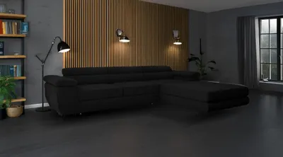 Produktbild von Ecksofa mit Schlaffunktion und Bettkasten, Designer Schlafsofa mit Bettkasten