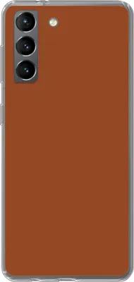 Produktbild von MuchoWow® Handyhülle Schutzhülle Hülle für Telefoonhoesje Samsung Galaxy S21 Terrakotta - Braun - Palette - Unifarben - Farben - Farbe Silikon Softcase Handy Hülle - Softcase