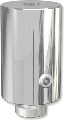 Produktbild von Interdeco Deckenträger, Deckenhalterung mit 2,5 cm Abstand, Deckenhalter für Innenlauf Gardinenstangen 20 mm Ø, 1-läufig, Chrom, Modell Sonius (Packung 2 Stück)