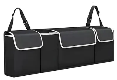 Image de Organisateur de coffre de voiture pliable, imperméable, en tissu Oxford
