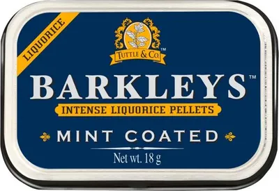 Produktbild von Barkleys Liquorice Mint Coated Pastillen mit Pfefferminz Lakritz 18g