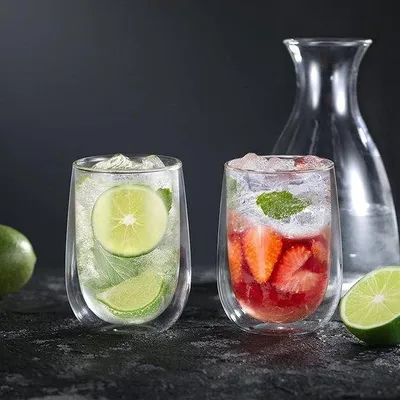 Image de Lot de 2 verres à café de luxe 350 ml, gamme Premium
