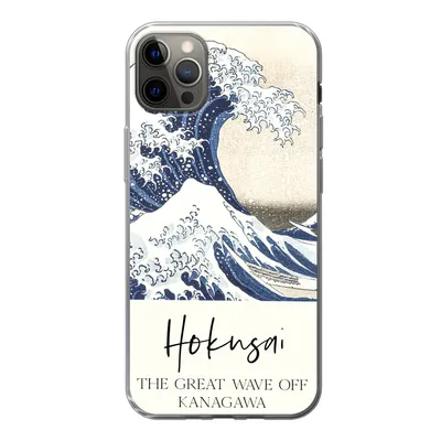 Produktbild von MuchoWow® Handyhülle Schutzhülle Hülle für iPhone 12 Pro Max Die große Welle von Kanagawa - Katsushika Hokusai Silikon Softcase Handy Hülle - Hartschale