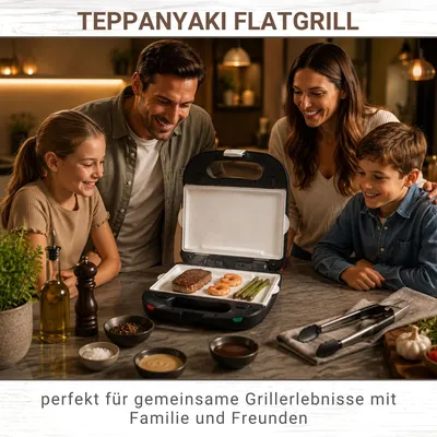 Immagine prodotto di Teppanyaki | Plancha Grill Perom mit Keramik Wechselplatten Antihaft