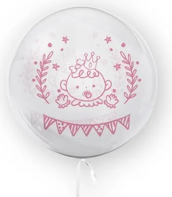 Produktbild von Ballon 45cm Baby Shower Mädchen TUBAN