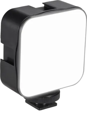 Zdjęcie produktu dla Andoer Mini LED Video Light Photography Fill Light 6500K Dimmable 5W z adapterem do montażu w zimnej stopce do Canon Nikon Sony DSLR Camera