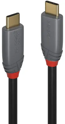 Zdjęcie produktu dla Lindy 36901, 1 m, USB C, USB C, 10 Gbit/s, Czarny, Szary