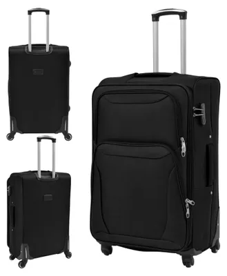 Produktbild von 3-teiliges Weichgepäck Trolley-Set in Schwarz