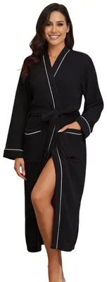 Produktbild von r Bademantel für Damen, Schwarz