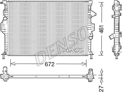 Produktbild von DENSO DRM10048 Kühler Wasserkühler Motorkühler für FORD KUGA I Kuga Mk1 (C394)