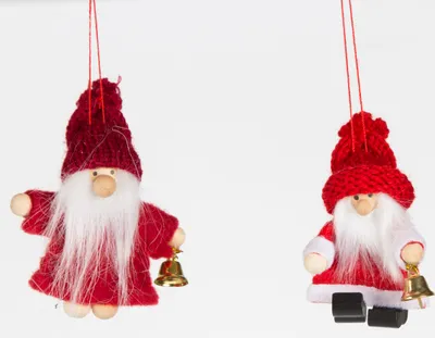 Produktbild von Sass & Belle Wichtel mit Glöckchen für den Weihnachtsbaum im 2-er Set