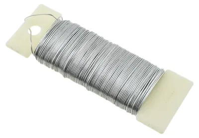 Basteldraht 50 m, Ø 0,35 mm, silber, biegsam