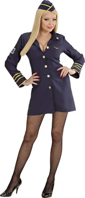 Produktbild von Stewardess Kostüm Flugbegleiterin Pilotin - Chefin der Lüfte M - 38/40