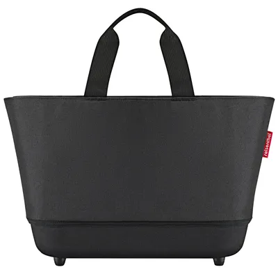 Image de Reisenthel Shoppingbasket, chariot de courses, noir, polyester, monochrome, 100 % polyester recyclé de première qualité, 22 l